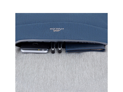 RIVACASE 7567 grey/dark blue рюкзак для ноутбука 17.3" / 6 - рис 19.