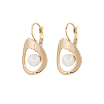 Серьги WHITE PEARL Fiore Luna ABE31545-02 G