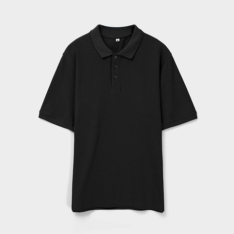 Рубашка поло унисекс Upswing, черная - рис 2.