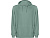 Толстовка с капюшоном KENIA унисекс, сине-зеленый выстиранный - миниатюра