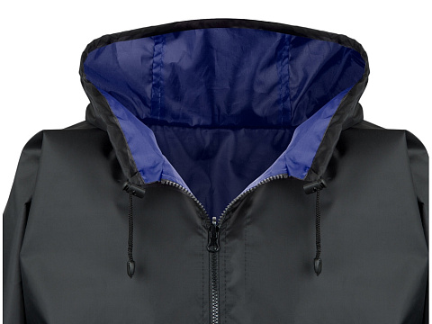 Дождевик Bi-color унисекс, синий классический/черный - рис 6.