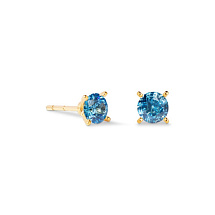Серьги Blue-Gold Coeur de Lion 0207/21-0716