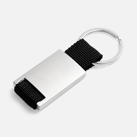 Брелок Inlet с тканевой вставкой, черный - рис 4.