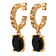 Серьги BARBARA SG BLACK / GOLDEN Dyrberg Kern 450061
