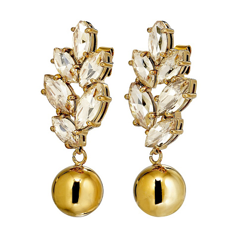 Серьги BALETE SG GOLDEN Dyrberg Kern 470025 - рис 3.