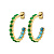 Серьги HOLLY SG GREEN Dyrberg Kern 390107 - миниатюра