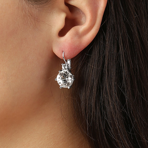Серьги BEGONIA SS CRYSTAL Dyrberg Kern 460042 - рис 4.