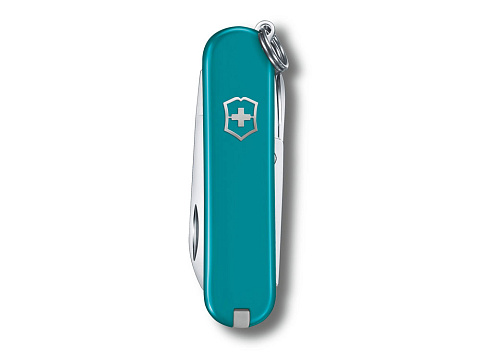 Нож-брелок VICTORINOX Classic SD Colors "Mountain Lake", 58 мм, 7 функций, тёмно-бирюзовый - рис 2.