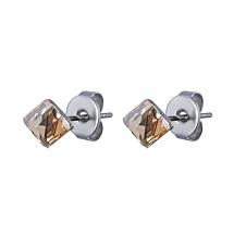 Пусеты Crystal Champagne Fiore Luna SWE0127/1 CH S