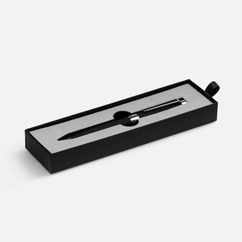 Ручка шариковая Broad Ring Soft Touch в футляре, черная - рис 2.