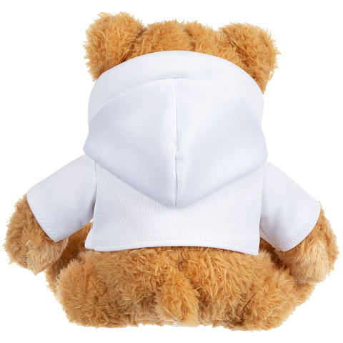 Мягкая игрушка «Мишка Cuddleton» в белом худи - рис 4.