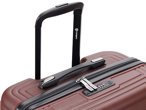 Чемодан TORBER ОНЕГА, бордовый, ABS-пластик, 79,5 х 51 х 29 см, 103 л - рис 7.