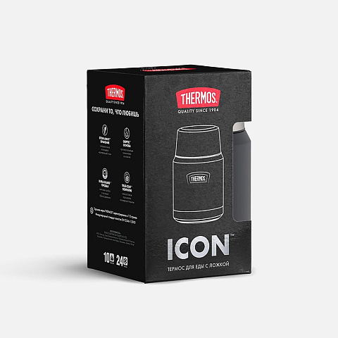 Термос для еды Icon 470, черный - рис 10.