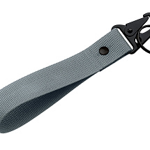 Ремувка Force с усиленным карабином, 2,5 см, серый/черный