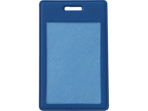 Бейдж с рулеткой-карабин Favor, синий - рис 3.