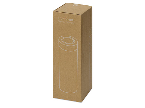 Термос Confident с покрытием soft-touch 420мл, белый - рис 5.