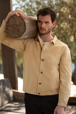 Куртка унисекс Bratislava, бежевая - рис 5.