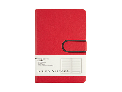 Ежедневник недатированный А5 Status, красный - рис 2.