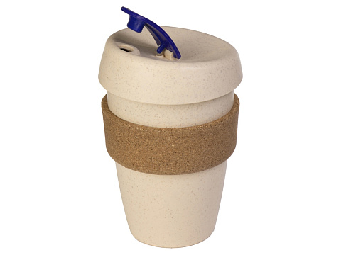 Стакан из пшеничного волокна с двойными стенками Pino, синий - рис 3.