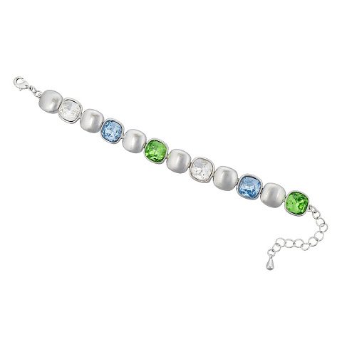 Браслет Cristal, Light blue, Green - рис 4.