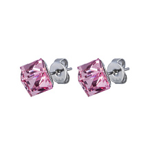 Пусеты Crystal Pink Fiore Luna SWE0127/2 P S
