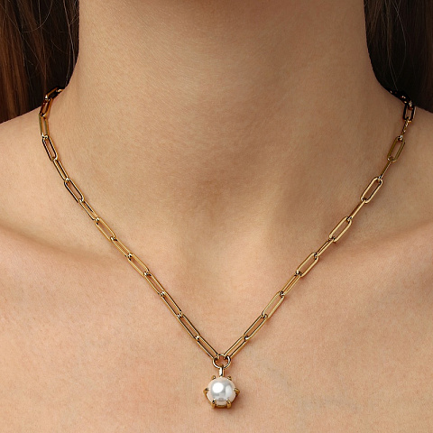 Колье TESSA SG WHITE PEARL Dyrberg Kern 480132 - рис 4.