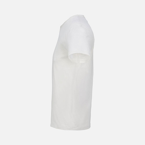 Футболка унисекс Regent с V-образным вырезом, молочно-белая - рис 4.