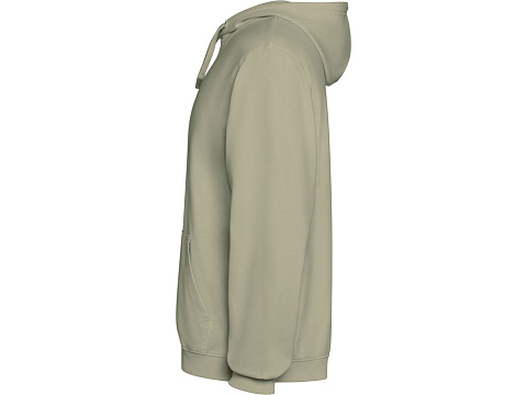 Толстовка с капюшоном KENIA унисекс, светлый хаки выстиранный - рис 3.