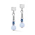 Серьги Light Blue-Silver - миниатюра