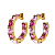 Серьги GRETIA SG ROSE Dyrberg Kern 440068 - миниатюра - рис 3.