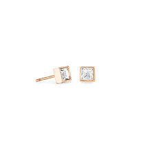 Серьги Crystal-Rose Gold Coeur de Lion *0501/21-1822