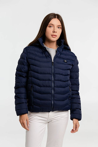 Куртка с подогревом Thermalli Chamonix, темно-синяя - рис 15.