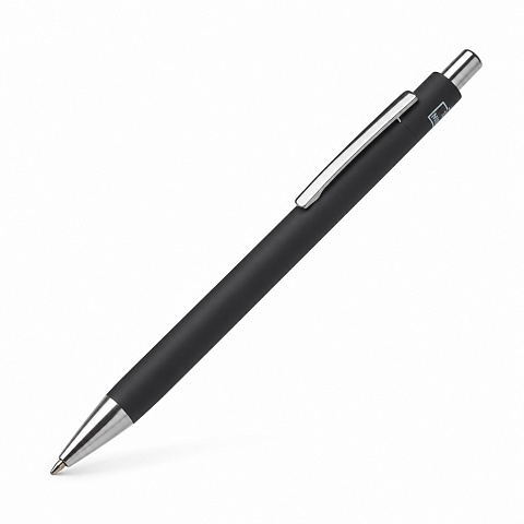 Ручка металлическая шариковая с NFC чипом ИнкТеллект soft-touch, черный - рис 2.