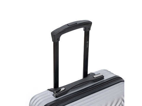 Чемодан TORBER ЛАМА, серебристый, ABS-пластик, 38 х 21 х 55 см, 37 л - рис 6.