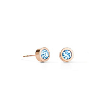 Серьги Light Blue-Gold Coeur de Lion 0227/21-0755