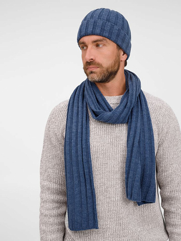 Шарф Metelitsa, синий меланж (джинс) - рис 9.