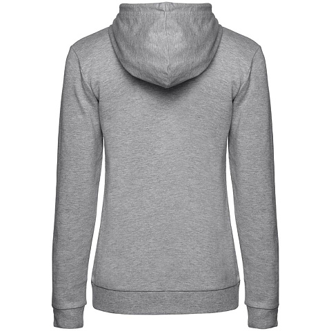 Толстовка с капюшоном женская Hoodie, серый меланж - рис 3.