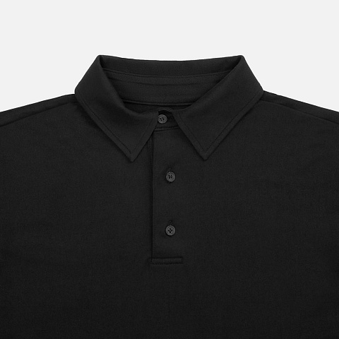 Рубашка поло унисекс Senti, черная - рис 4.