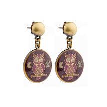 Серьги Совы Clara Bijoux A35533-13 V