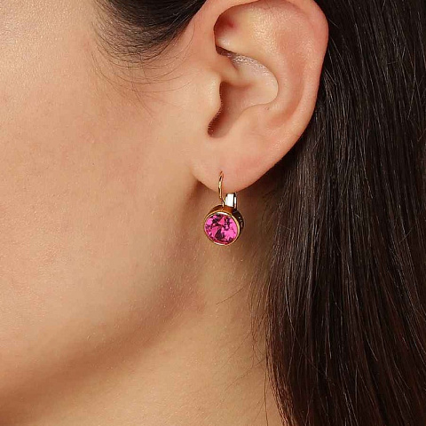 Серьги LOUISE SG PINK Dyrberg Kern 380019 - рис 2.