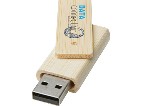 Rotate, USB-накопитель объемом 4 ГБ из бамбука, бежевый - рис 3.