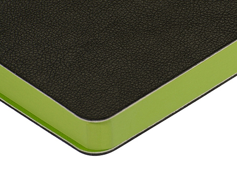 Ежедневник А5 датированный Boston 2027, черный с салатовым обрезом - рис 4.