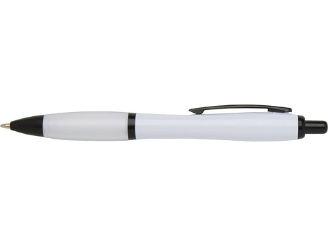 Nash шариковая ручка из переработанного пластика с черной отделкой (черные чернила) - Белый - рис 3.