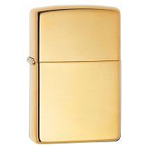 Зажигалка ZIPPO Classic с покрытием High Polish Brass, латунь/сталь, золотистая, 38x13x57 мм