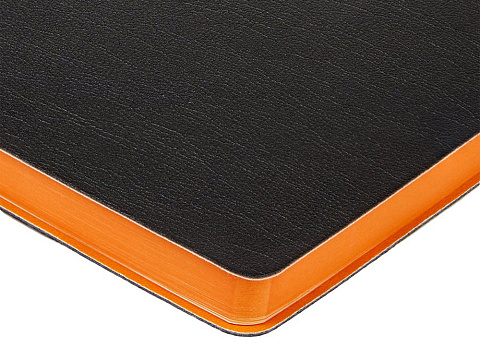 Ежедневник недатированный А5 Boston, черный (оранжевый обрез) - рис 7.