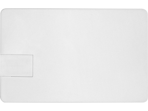 Флеш-карта USB 2.0 16 Gb в виде пластиковой карты Card, белый - рис 3.