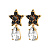 Серьги HYDRA SG BLACK / CRYSTAL Dyrberg Kern 450030 - миниатюра