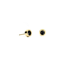 Пусеты Black 5х2.5 Fiore Luna SWE125 BL G