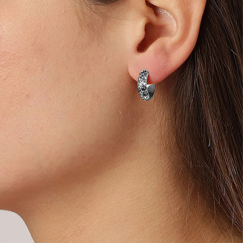 Серьги HEIDI SS LIGHT GREY Dyrberg Kern 370056 - рис 3.