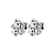 Серьги MINNIE SS CRYSTAL Dyrberg Kern 480160 - миниатюра